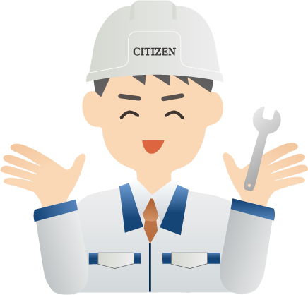 機器点検中の写真