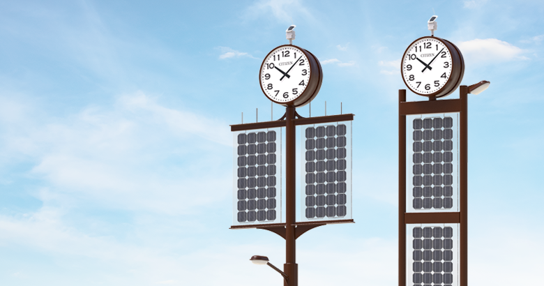 環境配慮屋外時計商品画像